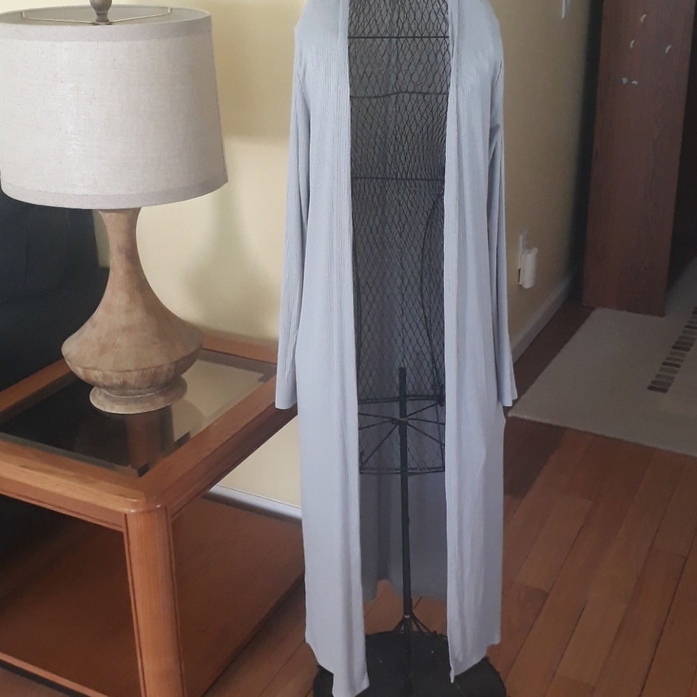 *SOLD* Forever 21 Longline Open Front Cardigan - Picture 2 of 8